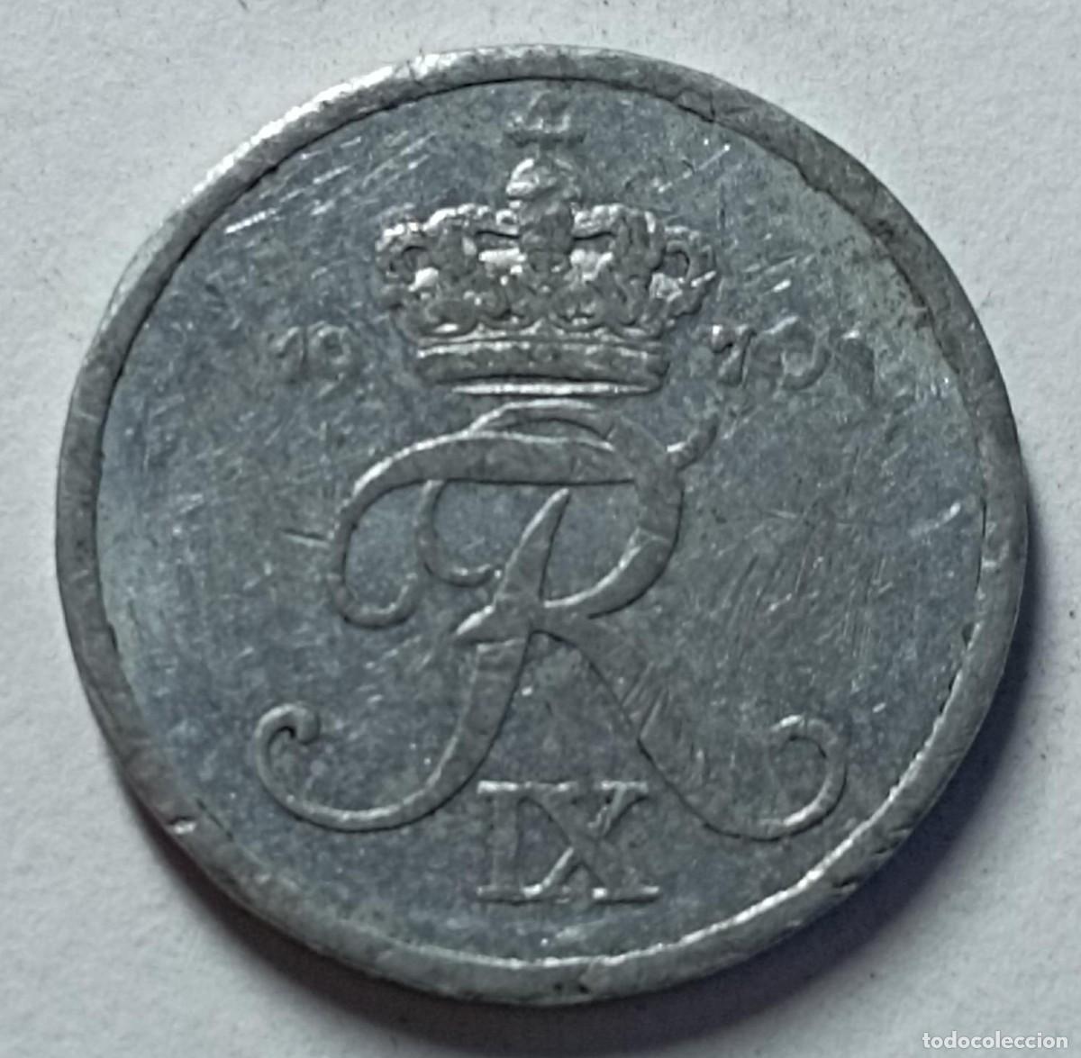 Monedas antiguas de Europa: Moneda de Dinamarca 1 ore de 1970 - Foto 1