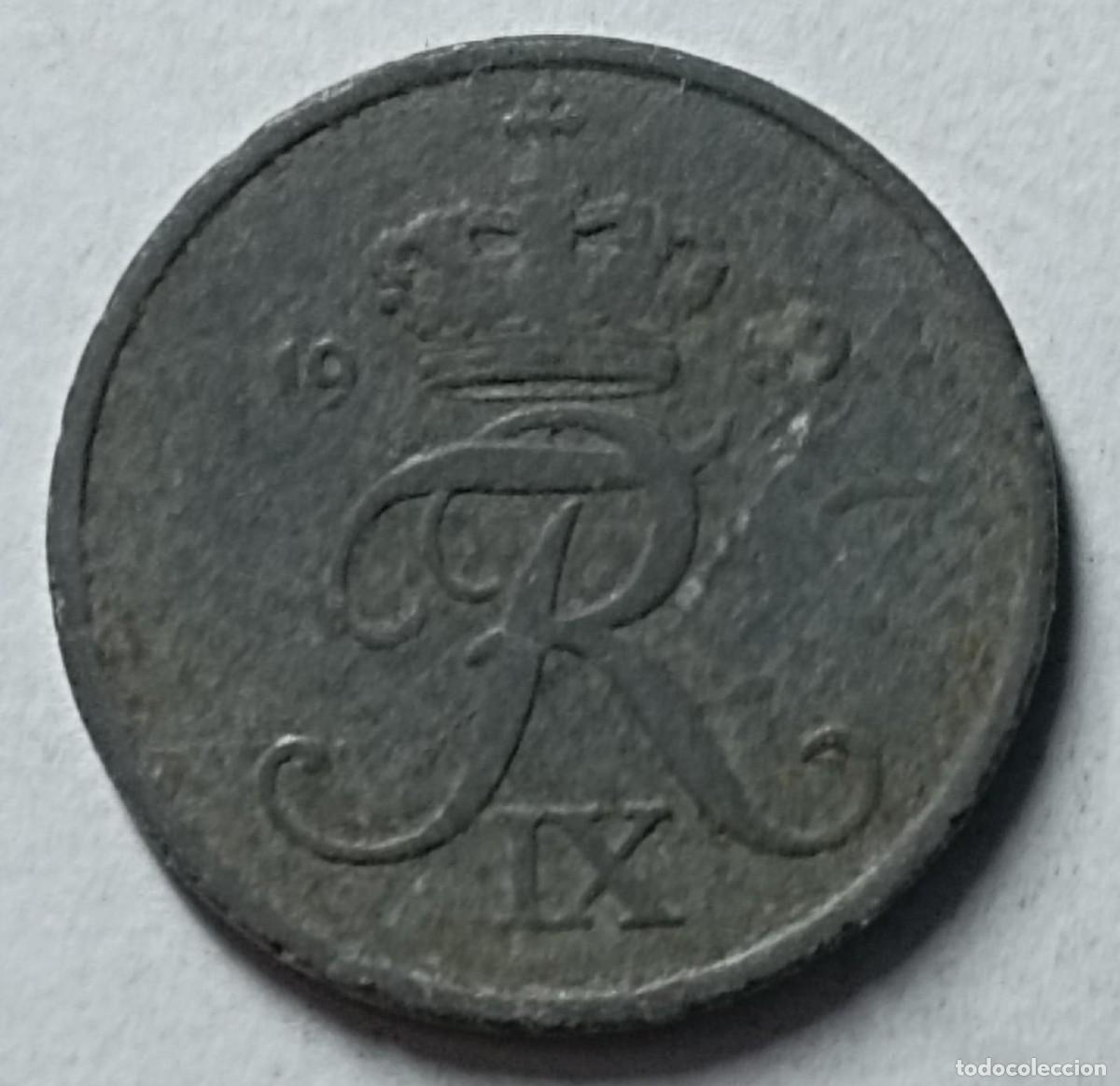 Monedas antiguas de Europa: Moneda de Dinamarca 1 ore de 1959 - Foto 1