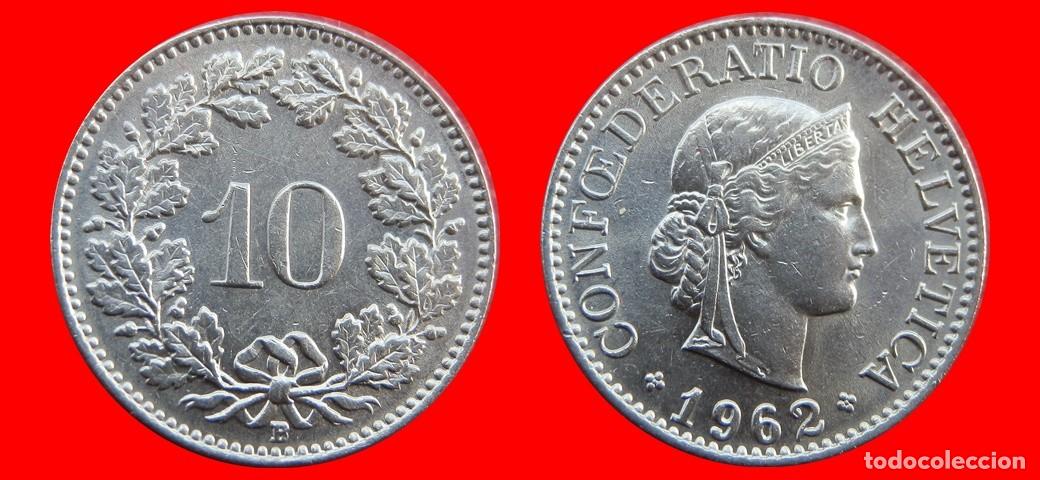 Monedas antiguas de Europa: 10 RAPPEN 1962 SUIZA-139724