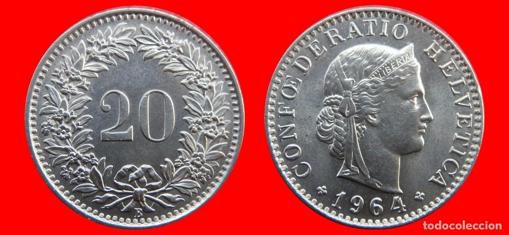 Monedas antiguas de Europa: 20 RAPPEN 1964 SUIZA-139726