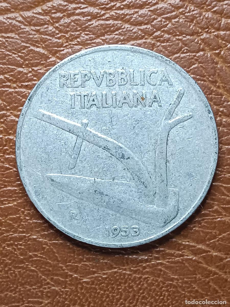 Moedas antigas da Europa: ITALIA 10 LIRAS 1953 (3618)