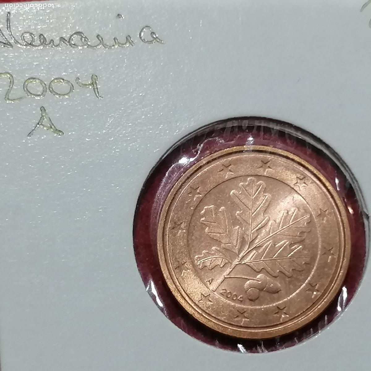 Alte M&uuml;nzen aus Europa: Alemania 2 c&eacute;ntimos de euro 2004 A, una moneda , 39/87/78