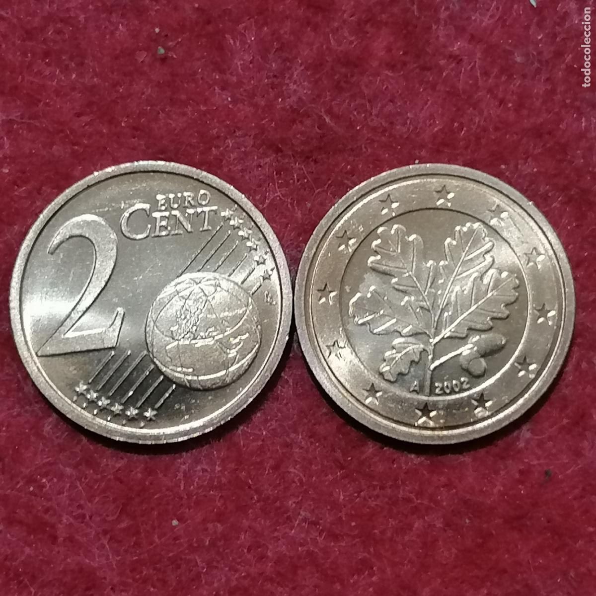 Alte M&uuml;nzen aus Europa: Alemania 2 c&eacute;ntimos de euro 2002 A, una moneda , 39/87/79 2