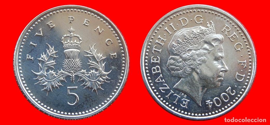 Monedas antiguas de Europa: 5 PENIQUES PENCE 2004 SIN CICULAR INGLATERRA REINO UNIDO-8330SC