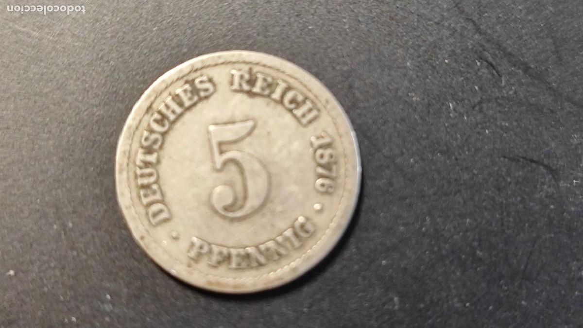 Old Coins of Europe: MONEDA DE ALEMANIA 5 PFENNING 1876 CECA B BC-