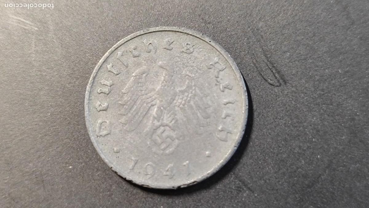 Old Coins of Europe: MONEDA DE ALEMANIA 10 REICHPFENNING 1941 ALEMANIA NAZI TERCER REICH BC-