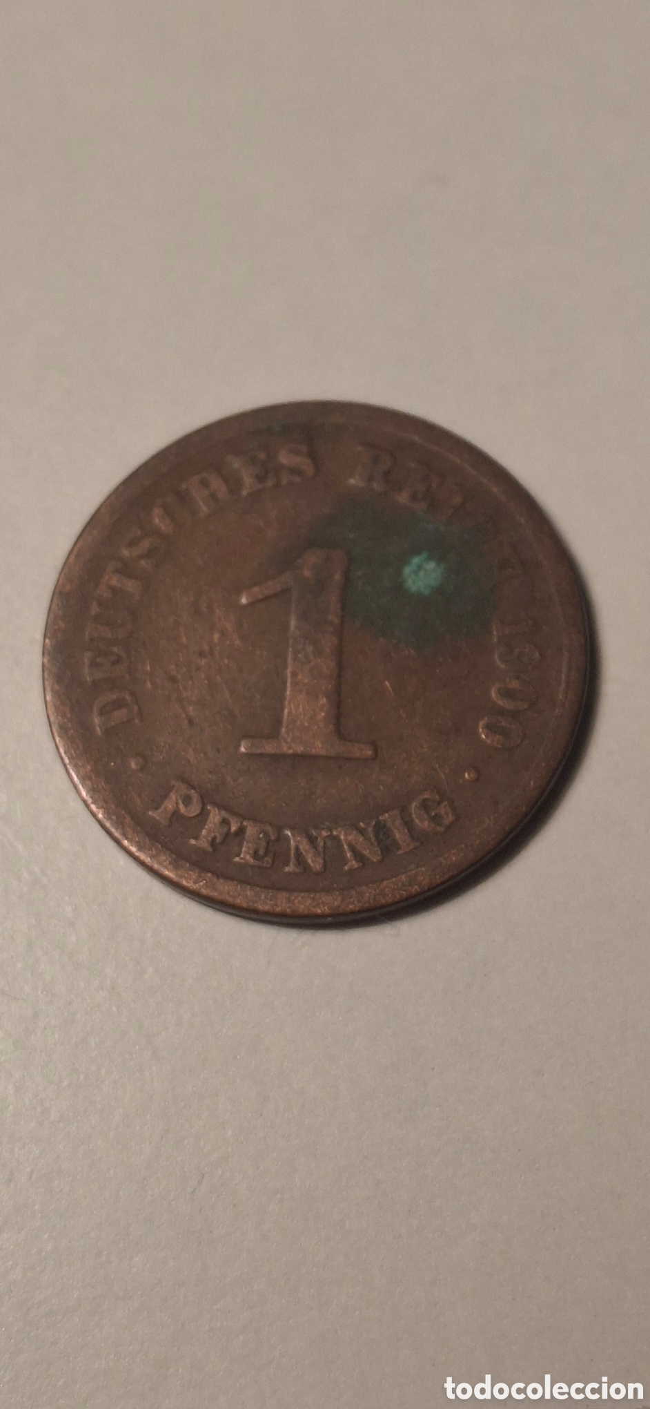 Moedas antigas da Europa: 1 Pfennig 1900 A Imperio Alem&aacute;n