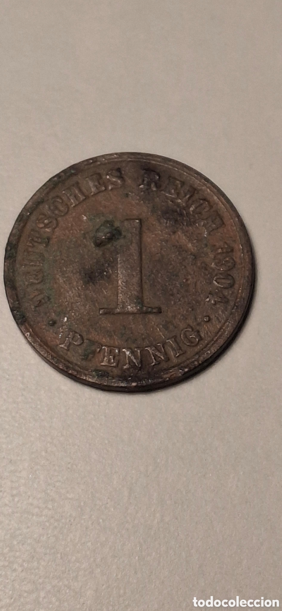 Monete antiche di Europa: 1 Pfennig 1904 A Imperio Alem&aacute;n