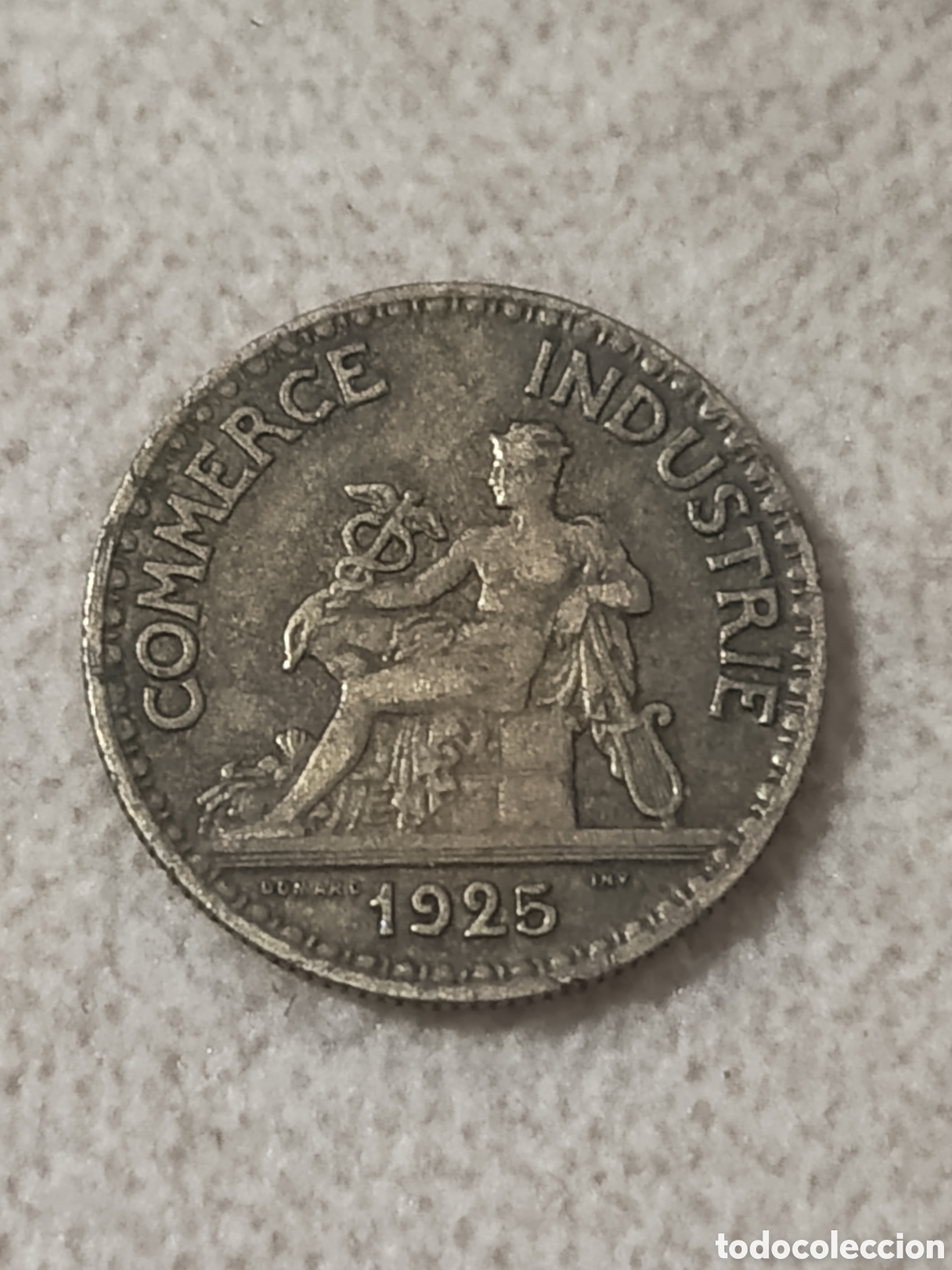 Monedas antiguas de Europa: Moneda 50 C&eacute;ntimos Francia 1925 - Foto 1