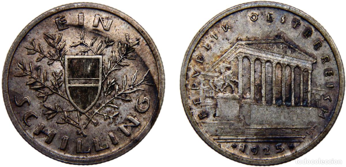 Monedas antiguas de Europa: Austria First Republic 1925 1 Schilling - Foto 1