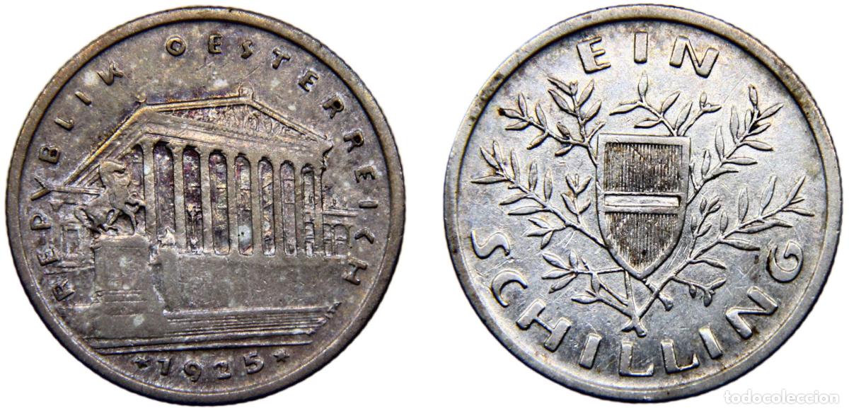 Monedas antiguas de Europa: Austria First Republic 1925 1 Schilling - Foto 1