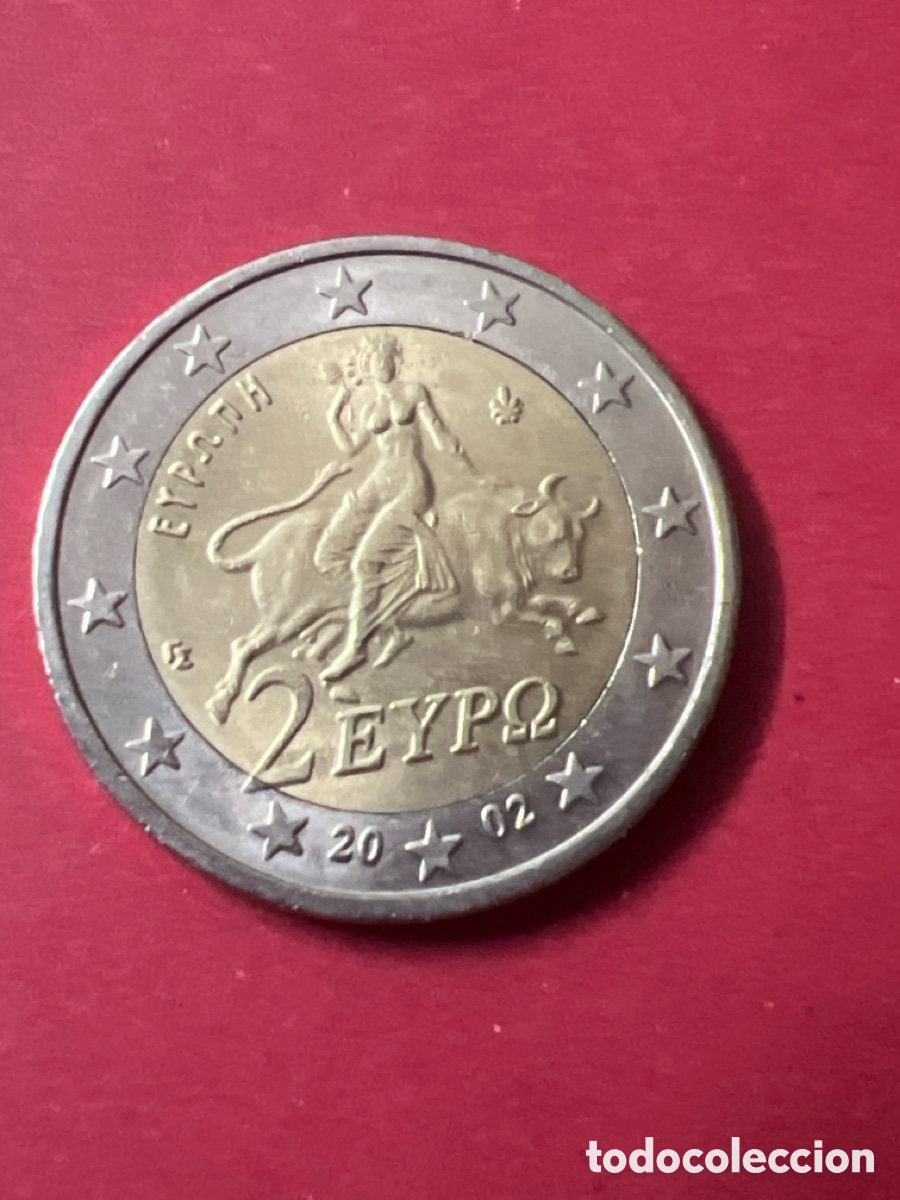 Monedas antiguas de Europa: X1073. MONEDA DE 2 EUROS - GRECIA - 2002