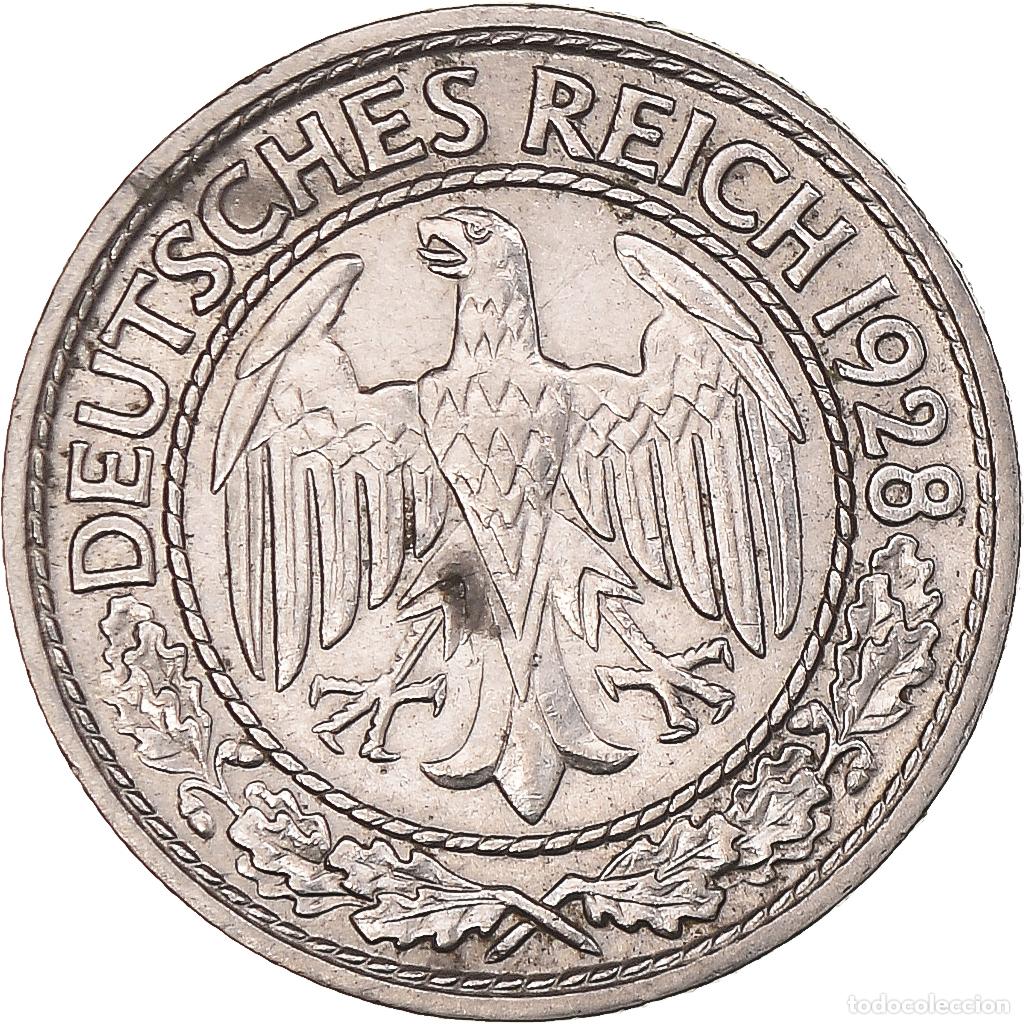 Alte M&uuml;nzen aus Europa: [#1486710] Moneda, Alemania, 50 Reichspfennig, 1928