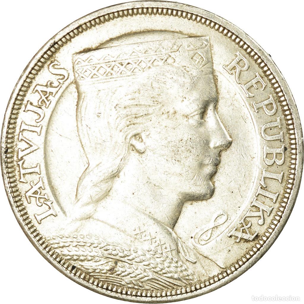 Alte M&uuml;nzen aus Europa: [#657912] Moneda, Letonia, 5 Lati, 1931, MBC+, Plata, KM:9