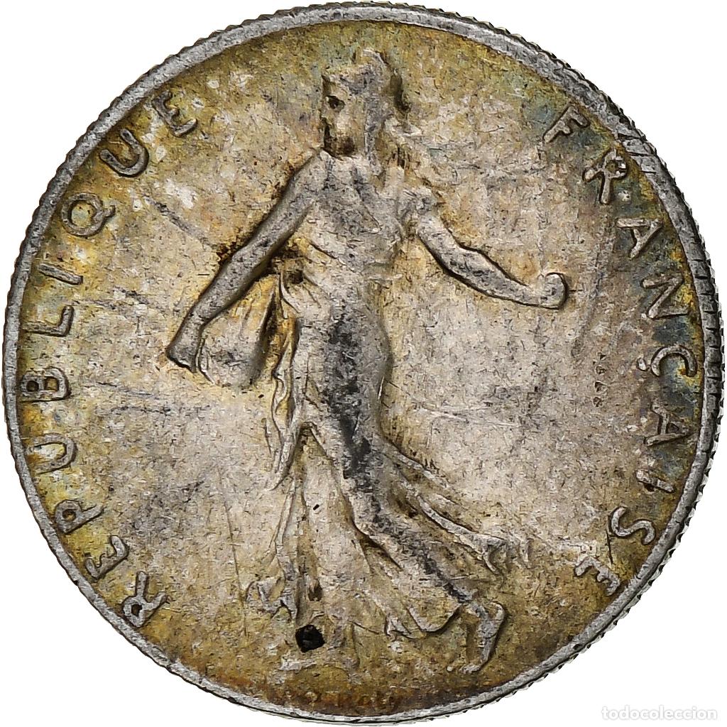 Monete antiche di Europa: [#1113711] Francia, 50 Centimes, Semeuse, 1919, Paris, Plata, EBC, Gadoury:420, KM:854