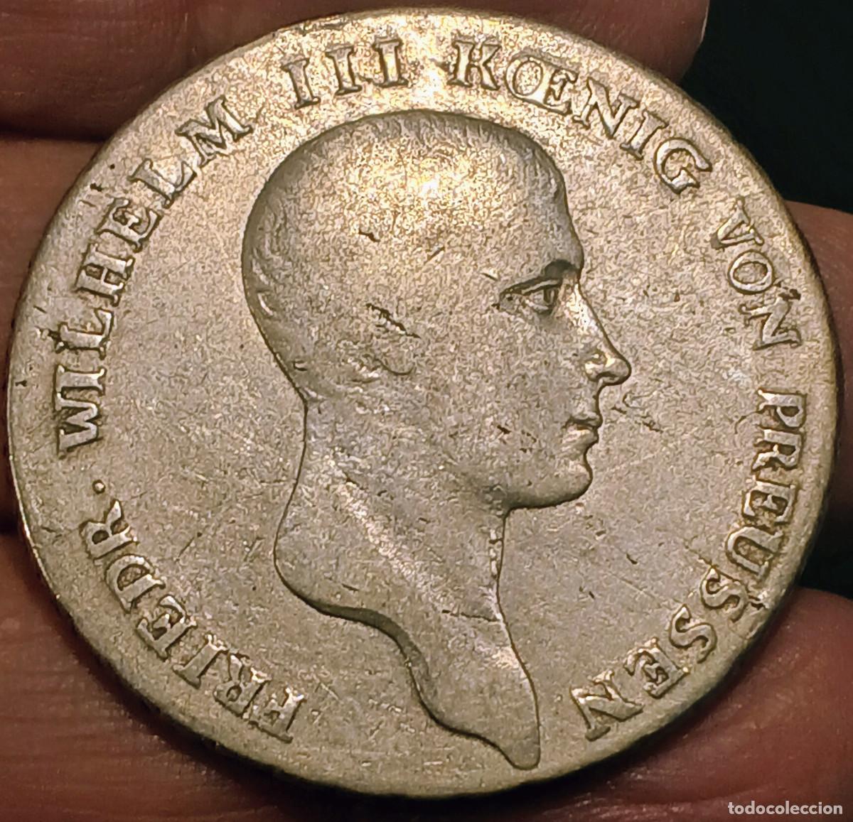 Monedas antiguas de Europa: ALEMANIA. PRUSIA TALER.THALER FEDERICO GUILLERMO III.1814 A