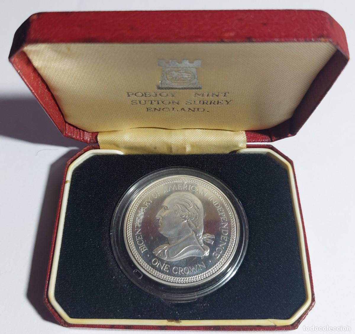 Monedas antiguas de Europa: MONEDA DE PLATA PROOF ( ISLA DE MAN ) 1976 - Foto 2