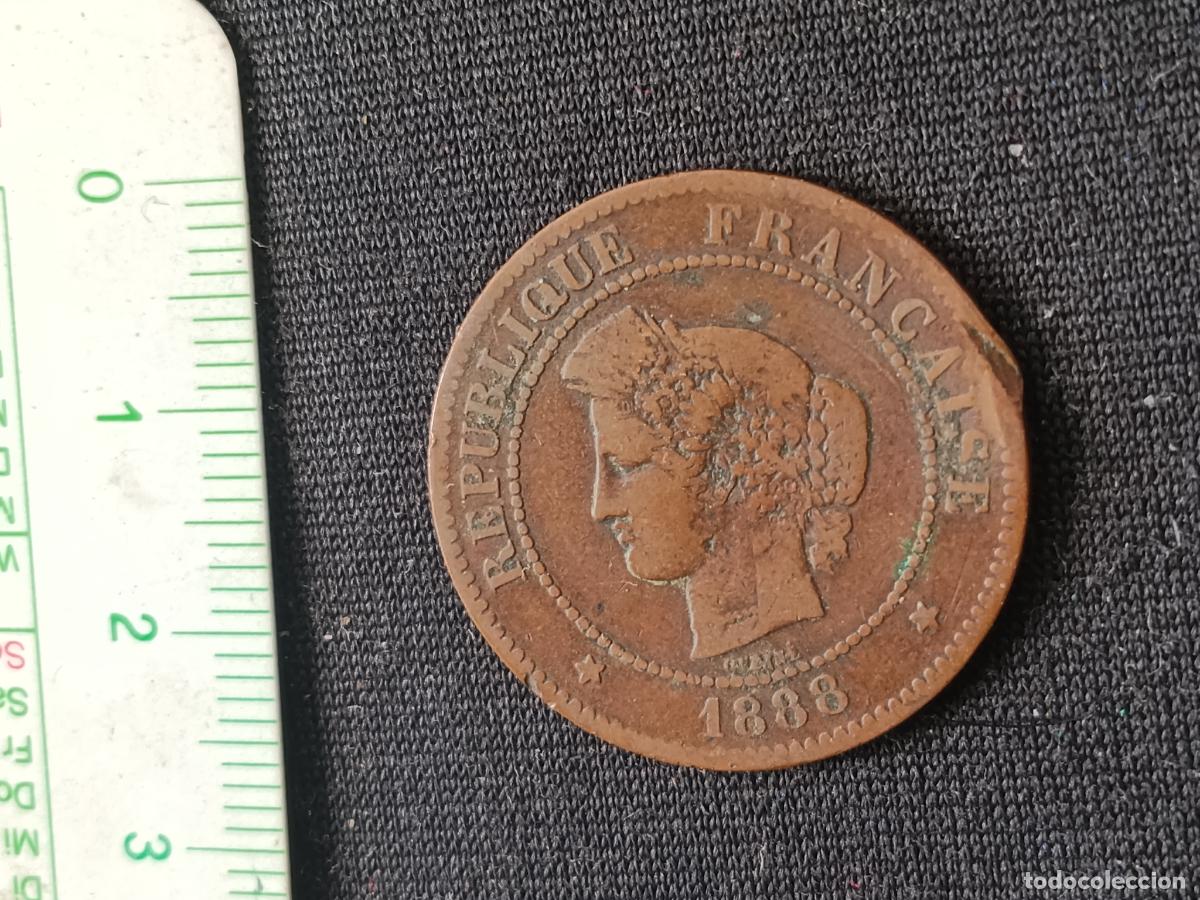 Monedas antiguas de Europa: Francia 5 centimes 1888 - Foto 1
