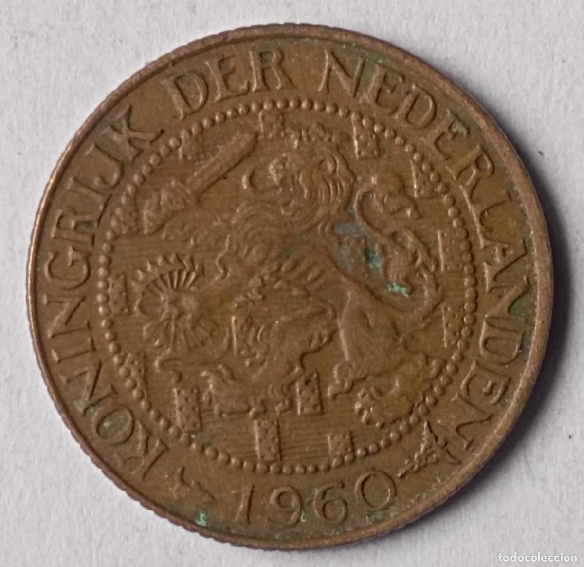 Monedas antiguas de Europa: Moneda de Holanda 1 c&eacute;ntimo de 1960 - Foto 1