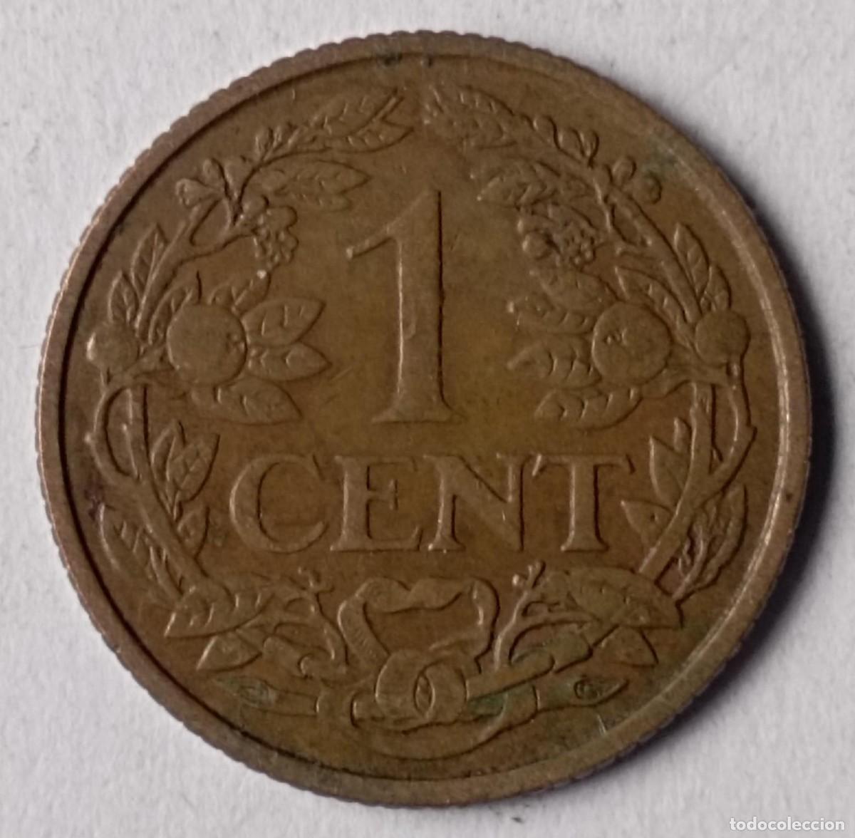 Monedas antiguas de Europa: Moneda de Holanda 1 c&eacute;ntimo de 1960 - Foto 2