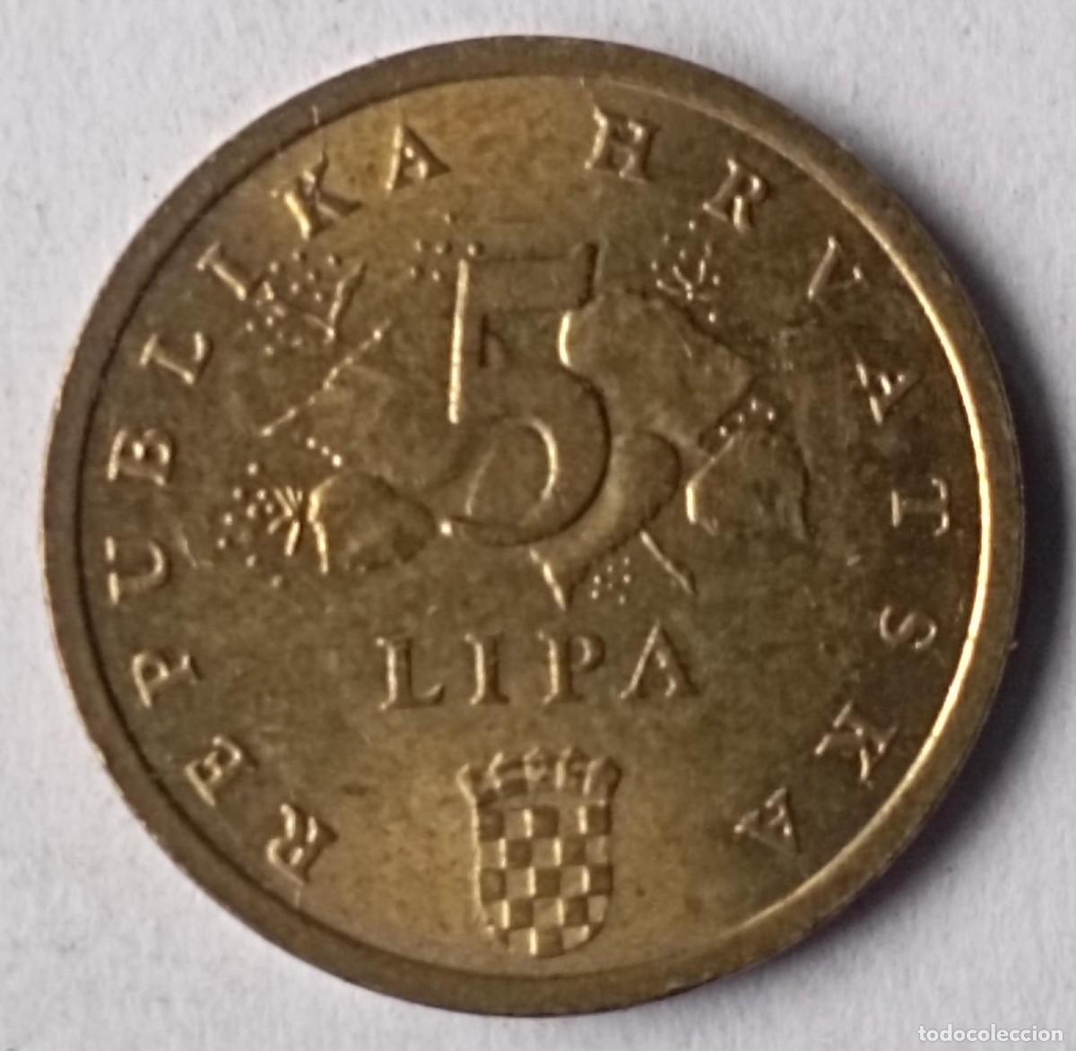 Monedas antiguas de Europa: Moneda de Croacia 5 lipa del 2015 - Foto 2
