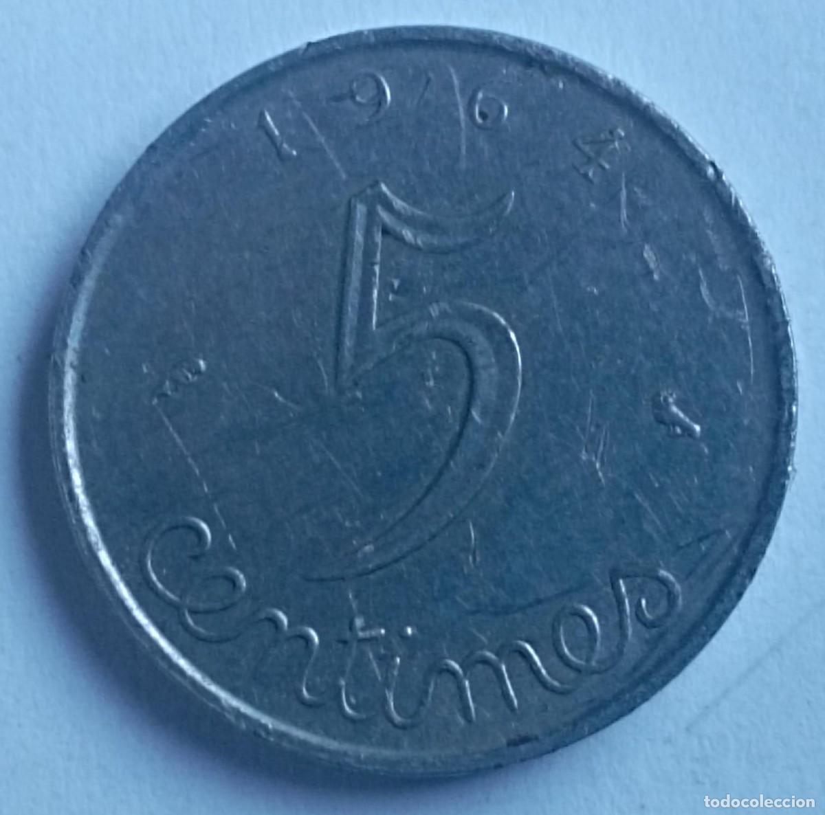 Monedas antiguas de Europa: Moneda de Francia 5 c&eacute;ntimos de 1964 - Foto 1