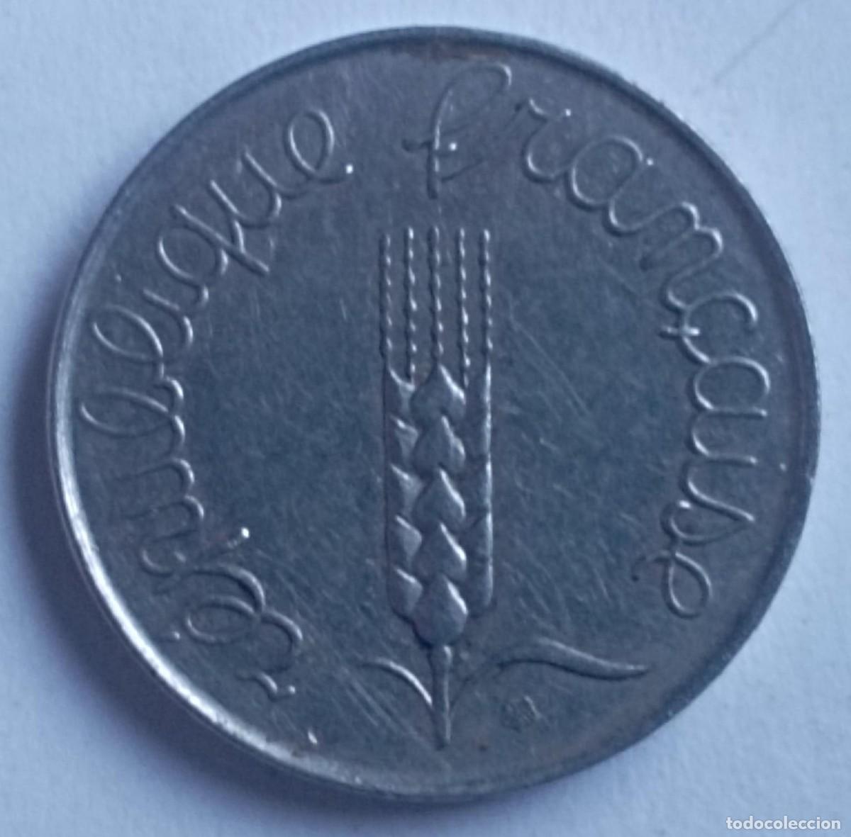 Monedas antiguas de Europa: Moneda de Francia 5 c&eacute;ntimos de 1964 - Foto 2
