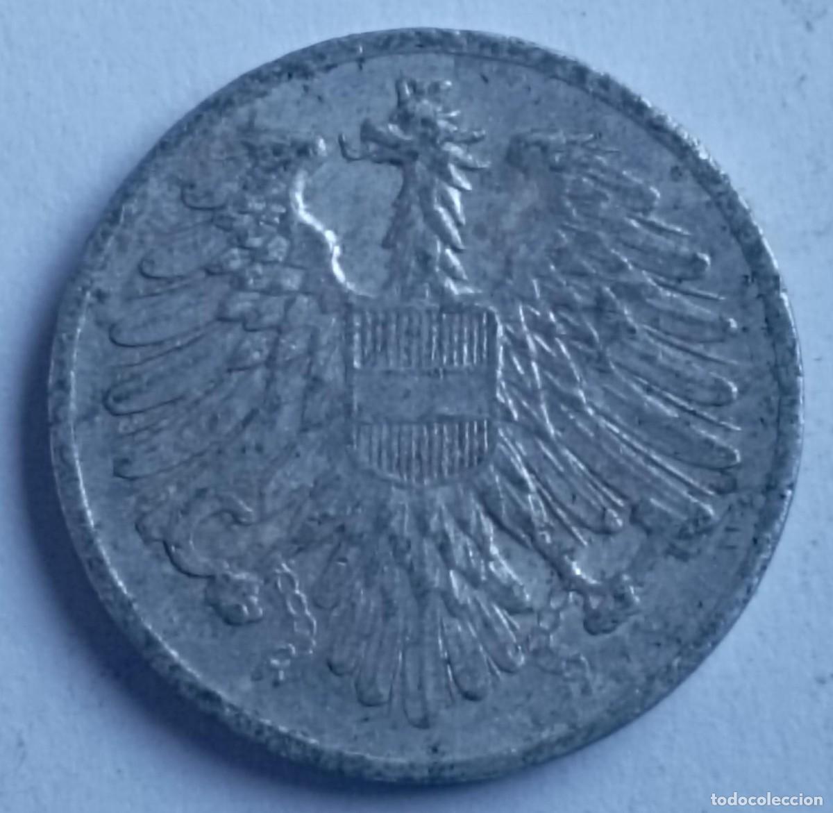 Monedas antiguas de Europa: Moneda de Austria 2 groschen de 1950 - Foto 2