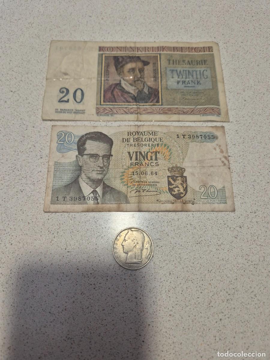 Monete antiche di Europa: Billetes antiguos BELGICA