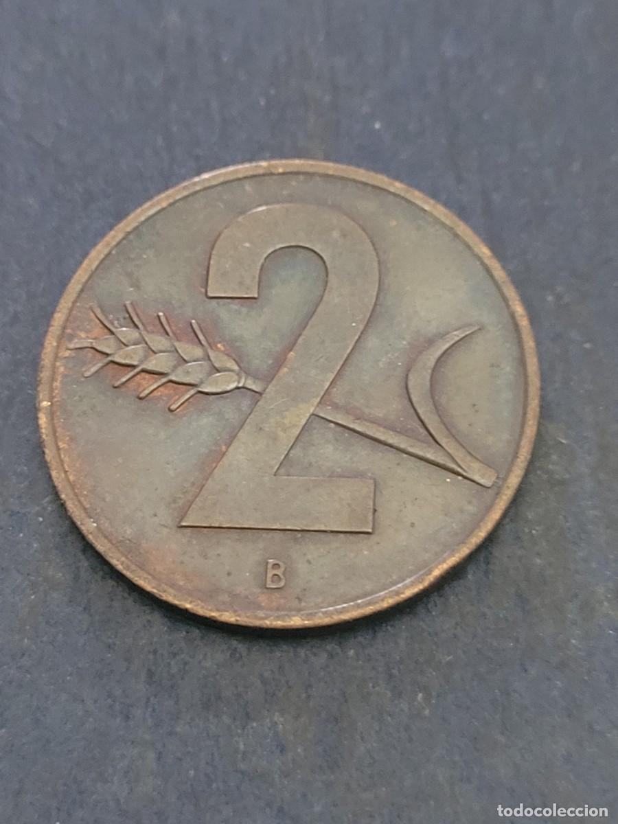 Monedas antiguas de Europa: Moneda 2 c&eacute;ntimos 1963 Suiza - Foto 2