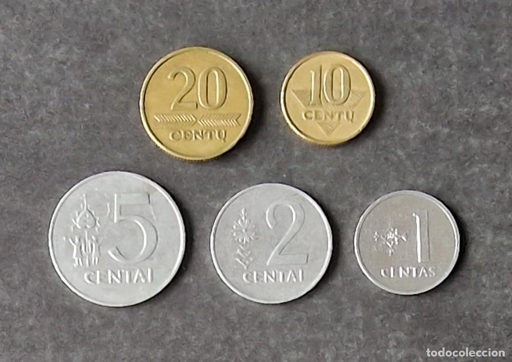 Monedas antiguas de Europa: 5 MONEDAS DE LITUANIA DE DIFERENTE MODELO (1) - Foto 1