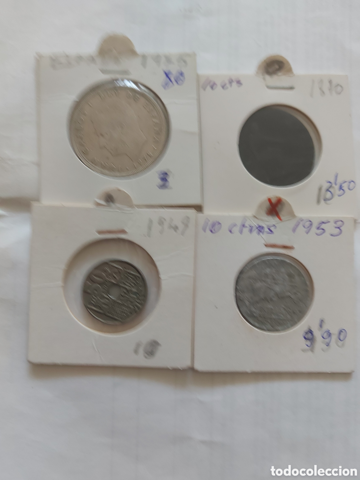 Monedas antiguas de Europa: 4 monedas de Espa&ntilde;ay3 - Foto 1