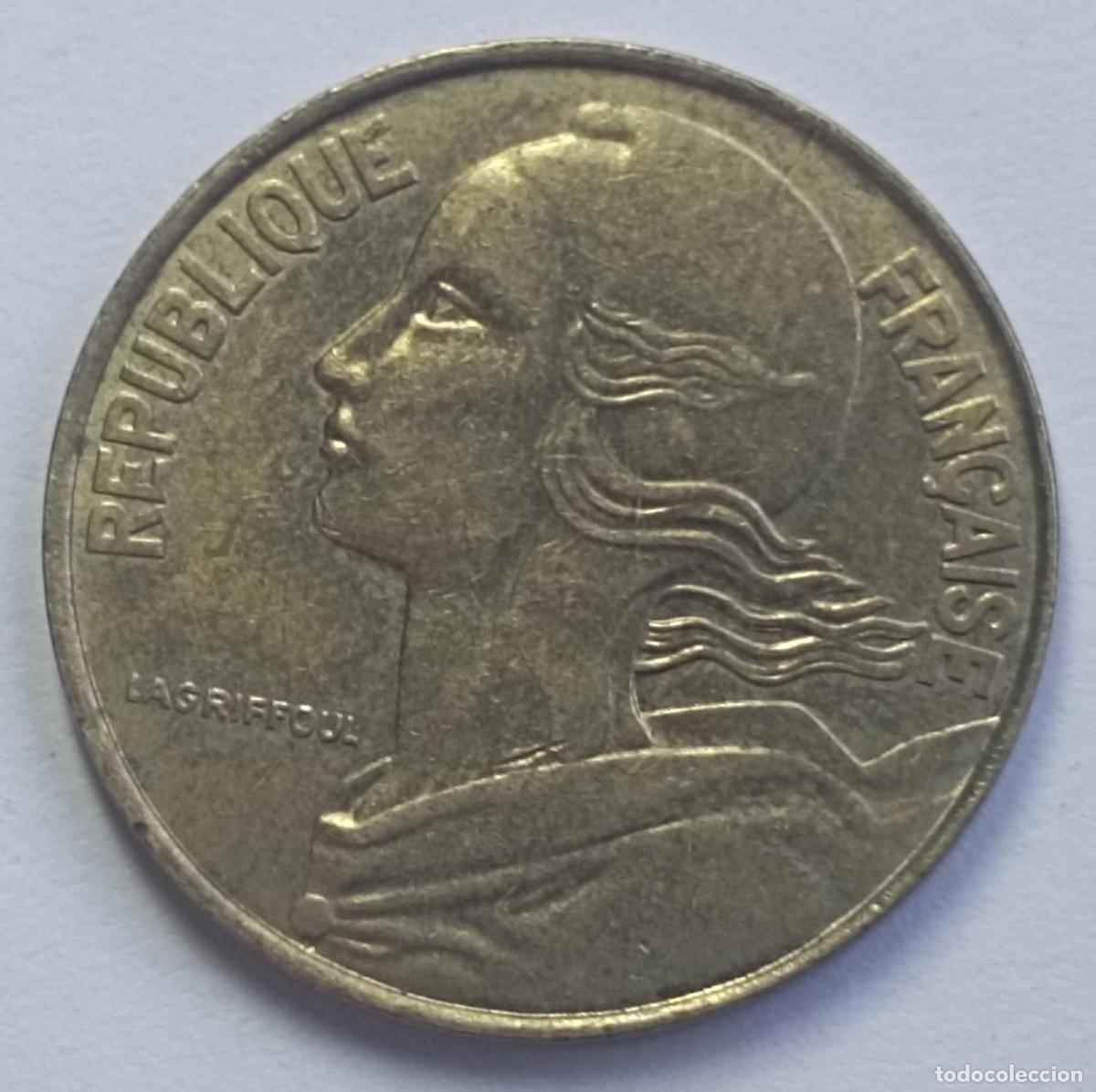 Monedas antiguas de Europa: Moneda de Francia 20 c&eacute;ntimos de 1987 - Foto 2