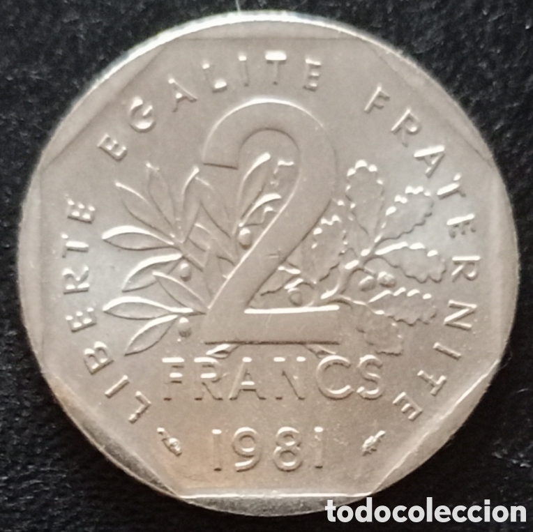 Monedas antiguas de Europa: Francia 1981 - Moneda de 2 Francos - EBC - Foto 1