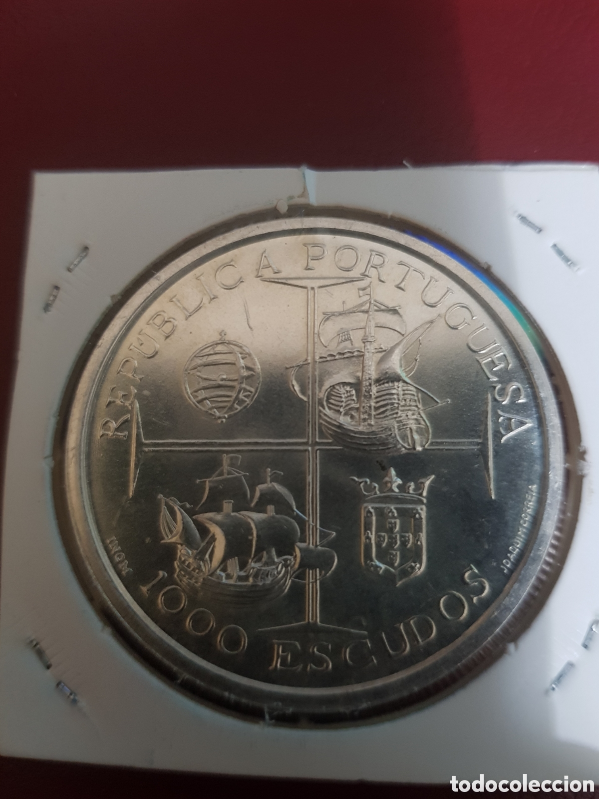 Monedas antiguas de Europa: Moneda de plata 1000 escudos - Foto 2