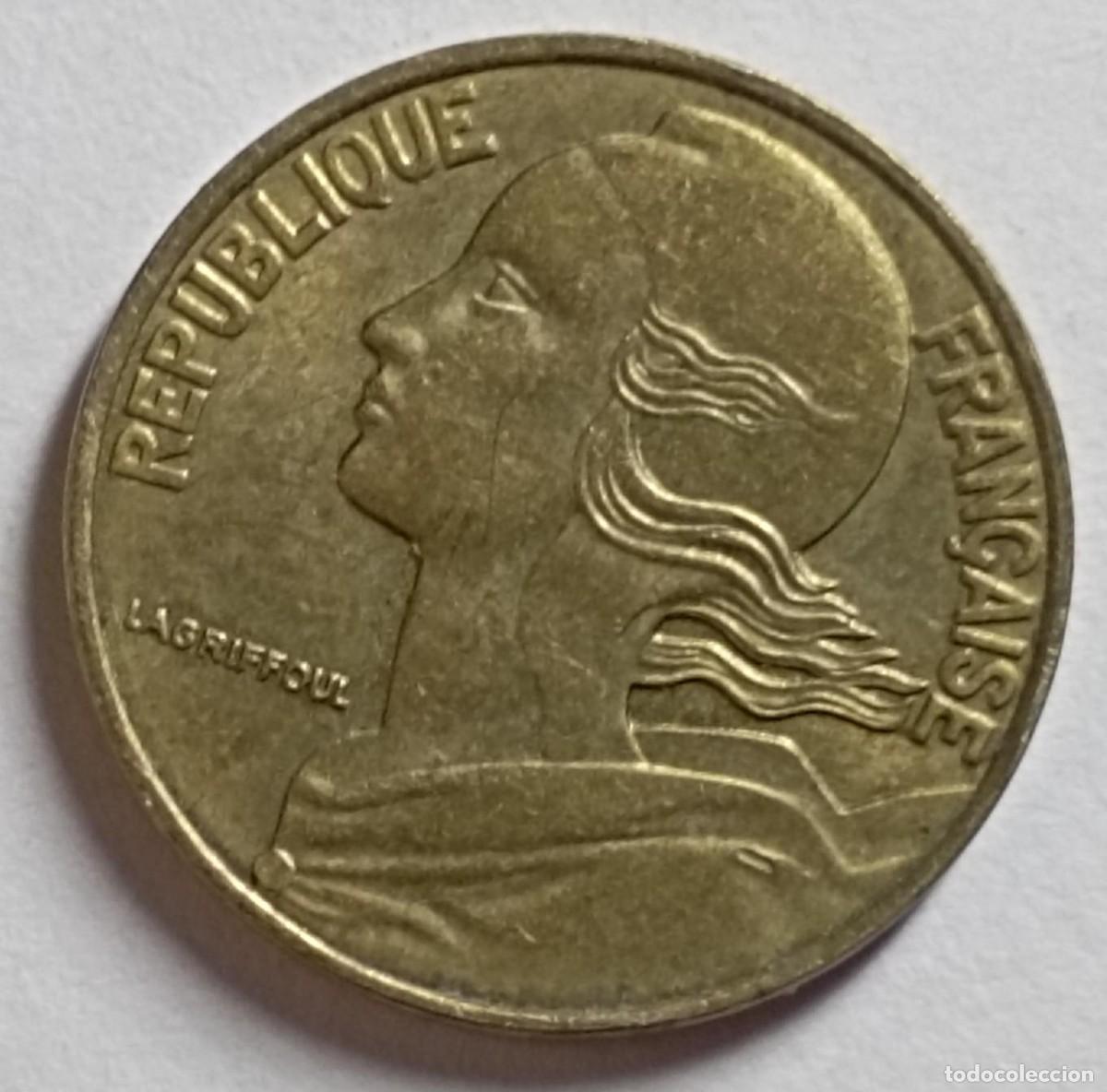 Monedas antiguas de Europa: Moneda de Francia 5 c&eacute;ntimos de 1994 - Foto 2