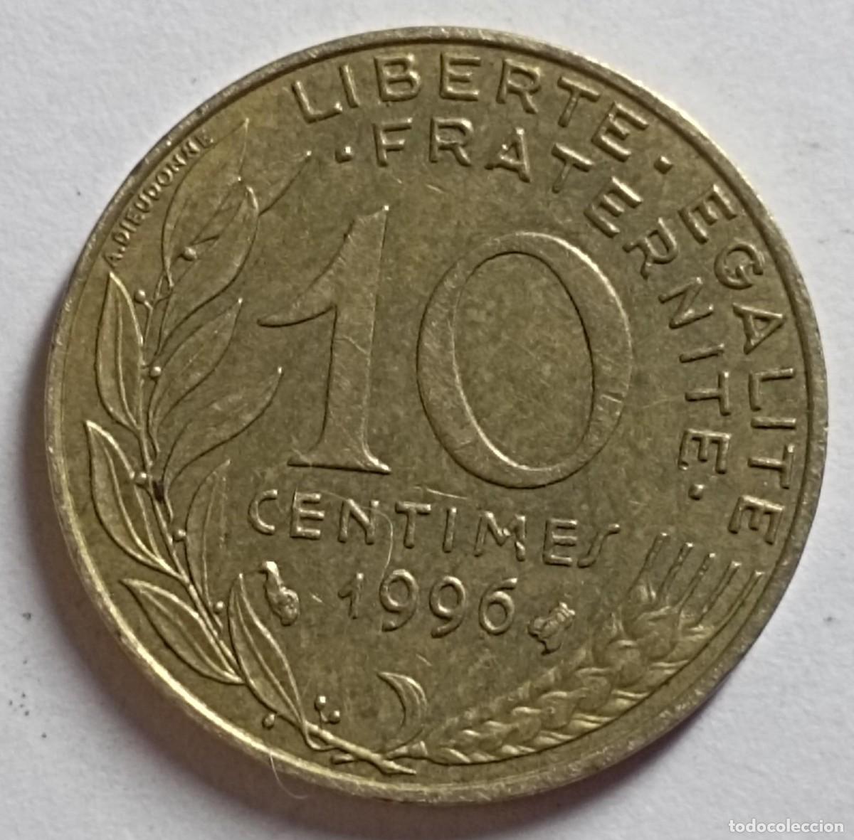 Monedas antiguas de Europa: Moneda de Francia 10 c&eacute;ntimos de 1996 - Foto 1