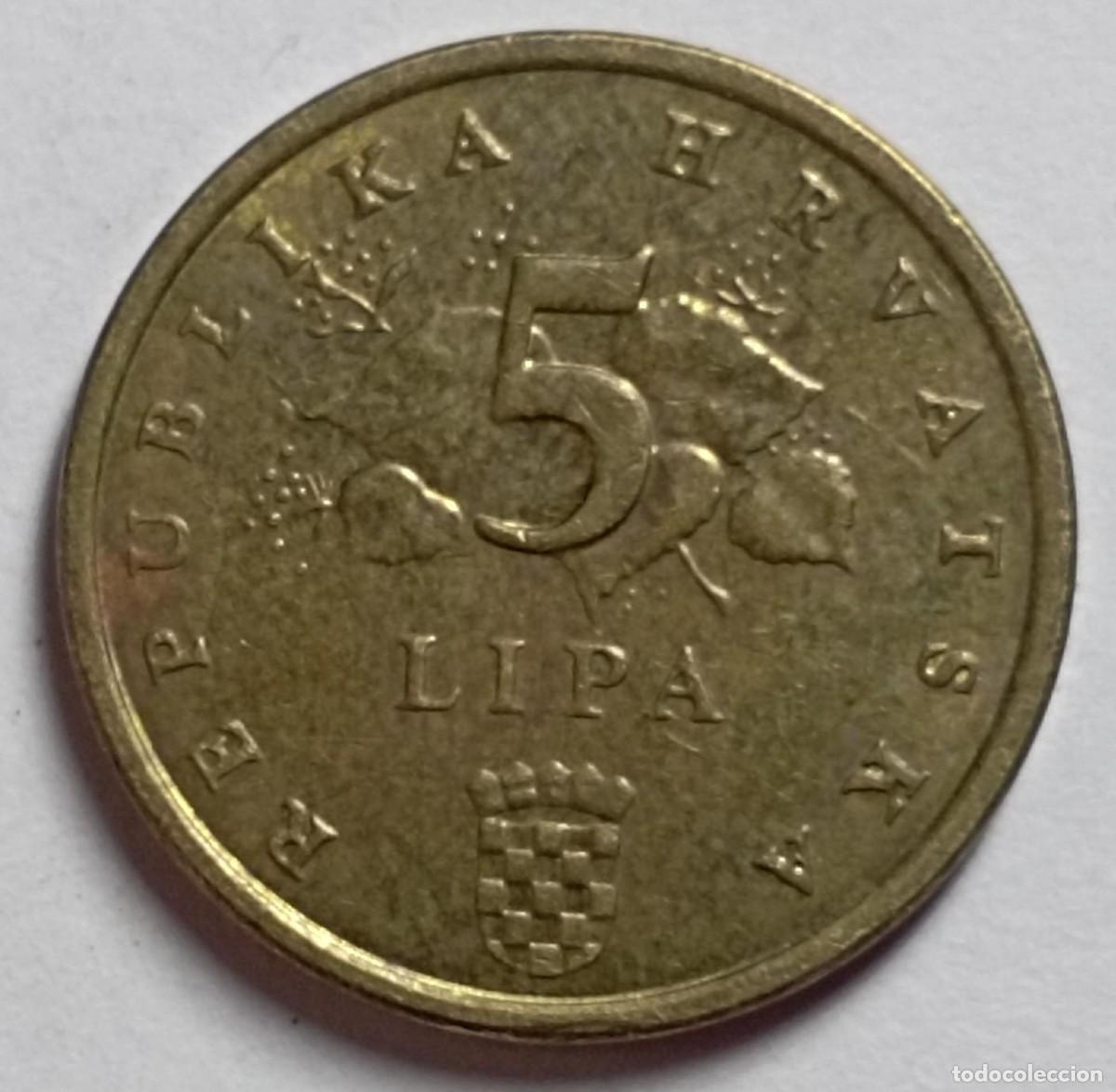 Monedas antiguas de Europa: Moneda de Croacia 5 lipa del 2015 - Foto 2