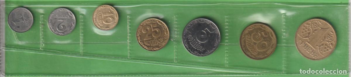 Monedas antiguas de Europa: MONEDAS EXTRANJERAS - UKRANIA 7 VALORES 1-2 KOPIYKA - 5-10-25-50 KOPIYOK Y 1 HRYVNIA