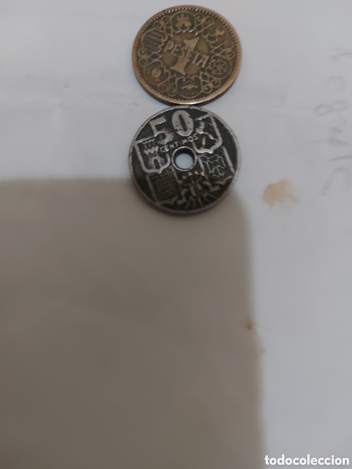 Monedas antiguas de Europa: 2 monedas de Espa&ntilde;a a - Foto 2