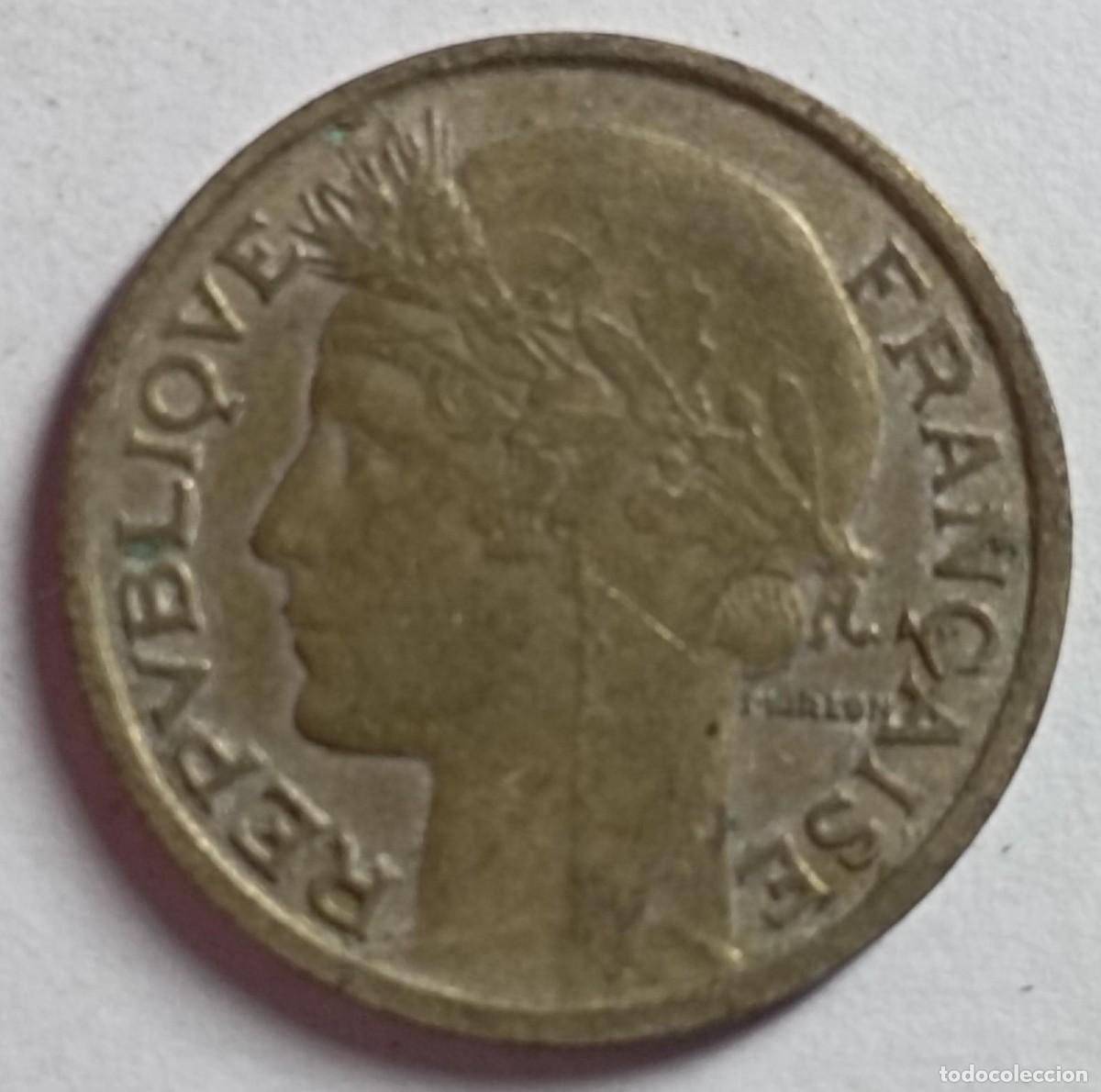 Monedas antiguas de Europa: Moneda de Francia 50 c&eacute;ntimos de 1932 - Foto 2