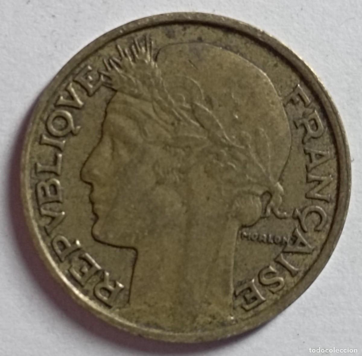 Monedas antiguas de Europa: Moneda de Francia 50 c&eacute;ntimos de 1932 - Foto 2