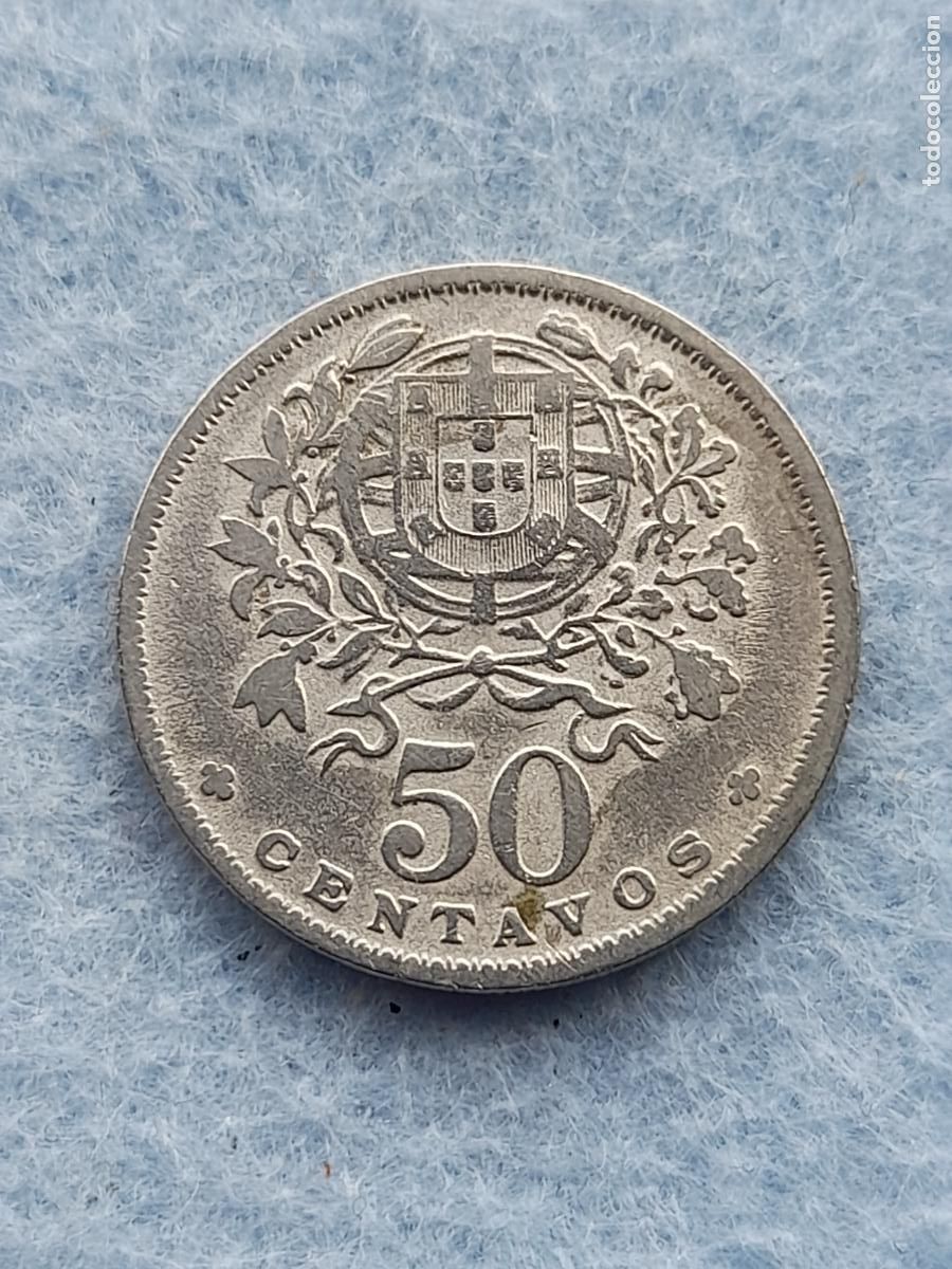 Old Coins of Europe: Portugal. 50 Centavos. A&ntilde;o 1951.