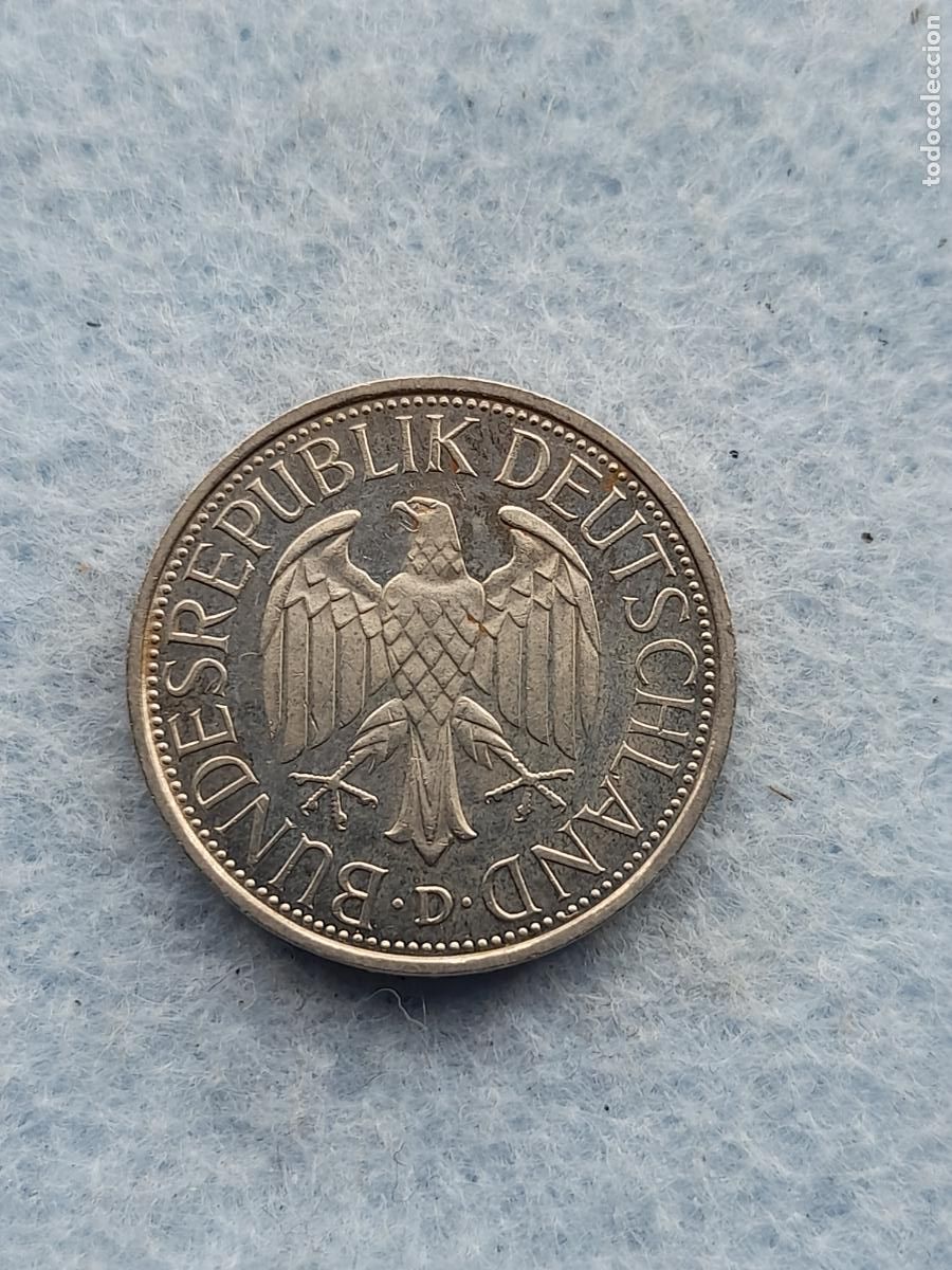 Old Coins of Europe: Alemania. 1 Marco. A&ntilde;o 1988 D.