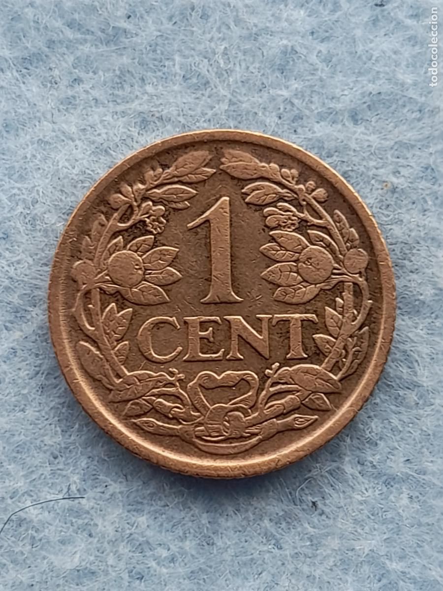 Monedas antiguas de Europa: Holanda. 1 C&eacute;ntimo. A&ntilde;o 1925. - Foto 2