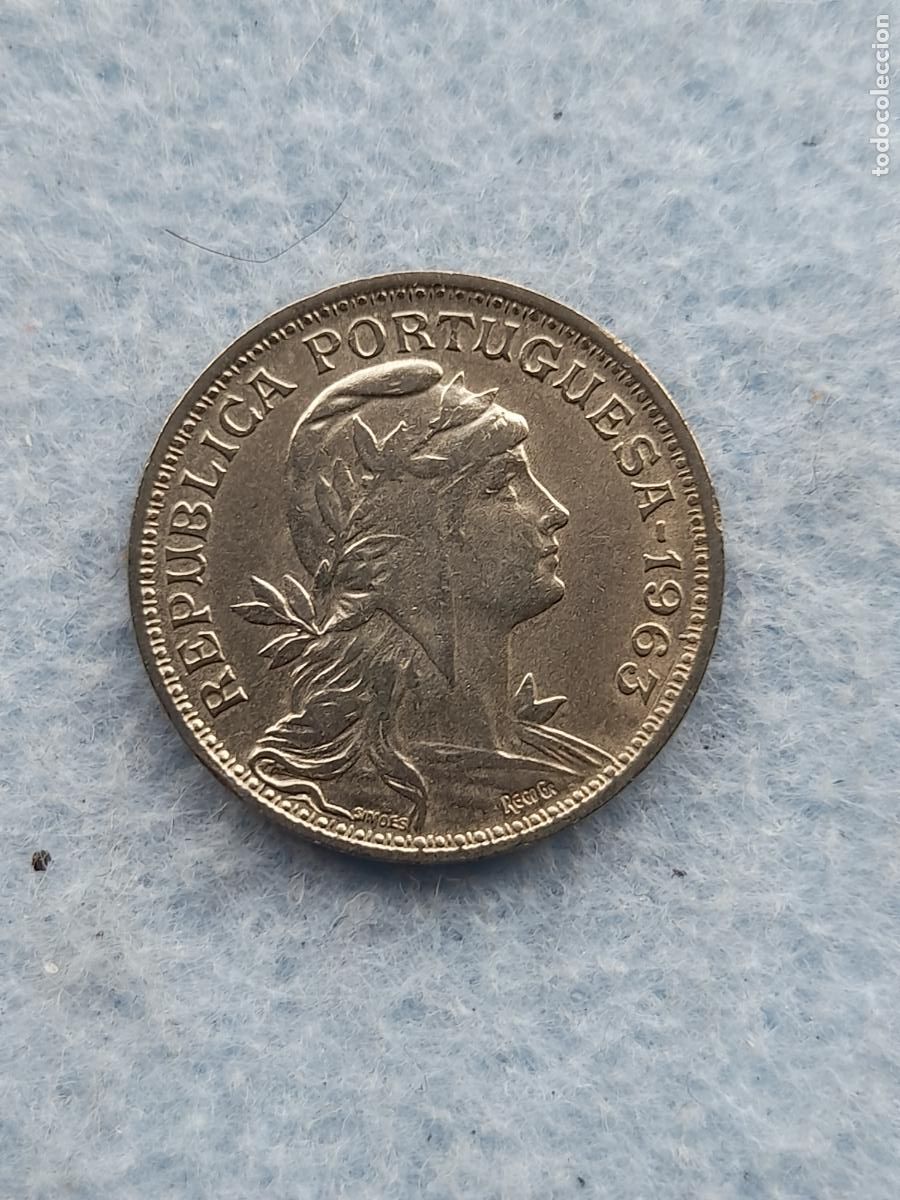 Alte M&uuml;nzen aus Europa: Portugal. 50 Centavos. A&ntilde;o 1963.