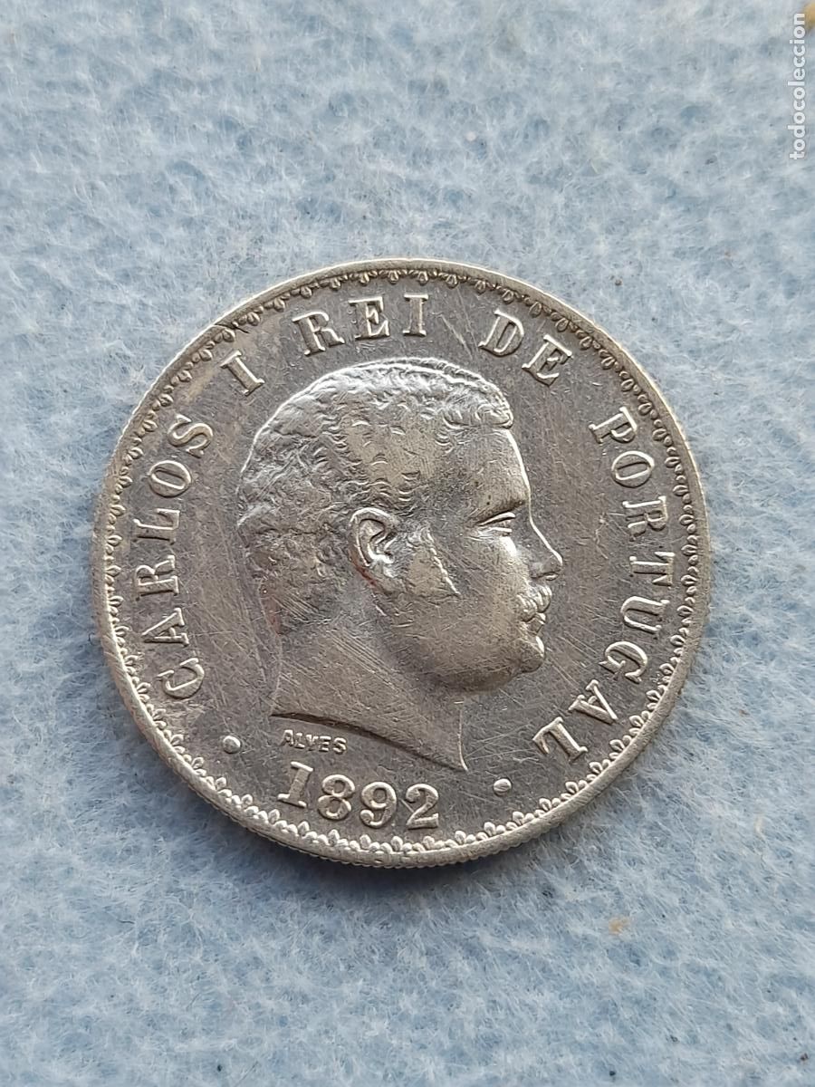 Monedas antiguas de Europa: Portugal. 500 Reis. A&ntilde;o 1892. Plata.