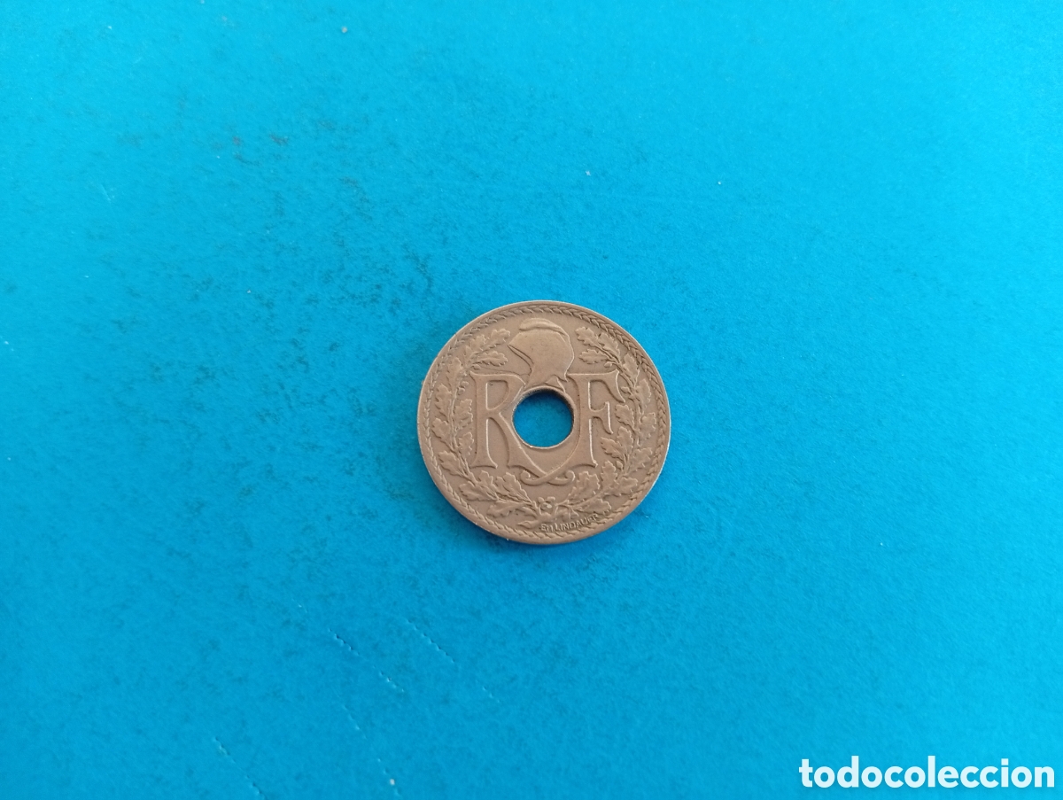 Monedas antiguas de Europa: 25 centimes de Francia 1930 - Foto 2