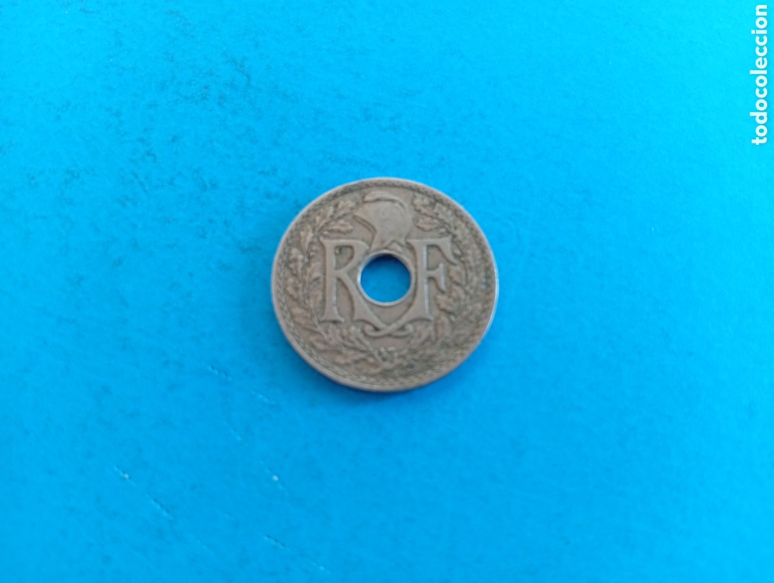 Monedas antiguas de Europa: 25 centimes de Francia 1920 - Foto 2
