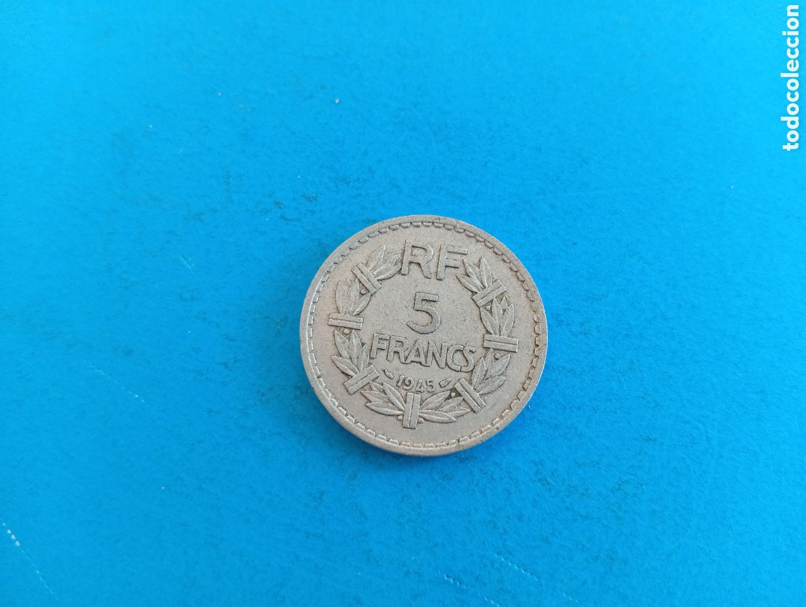 Monedas antiguas de Europa: 5 francos de Francia 1945 - Foto 1